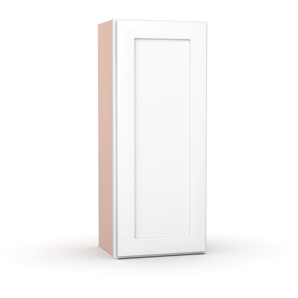 Liberty Shaker White - 15 Inch Height Single Door Wall Cabinet - 15