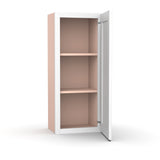 Liberty Shaker White - 15 Inch Height Single Door Wall Cabinet - 15" Width x 36" Height x 12" Depth