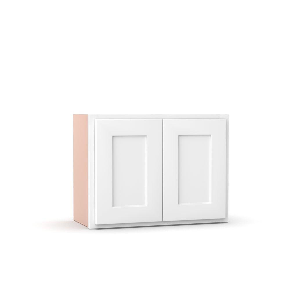 Liberty Shaker White - 24 Inch Height Double Door Wall Cabinet - 24