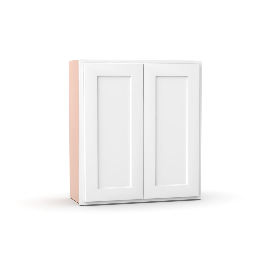 Liberty Shaker White - 27 Inch Height Double Door Wall Cabinet - 27
