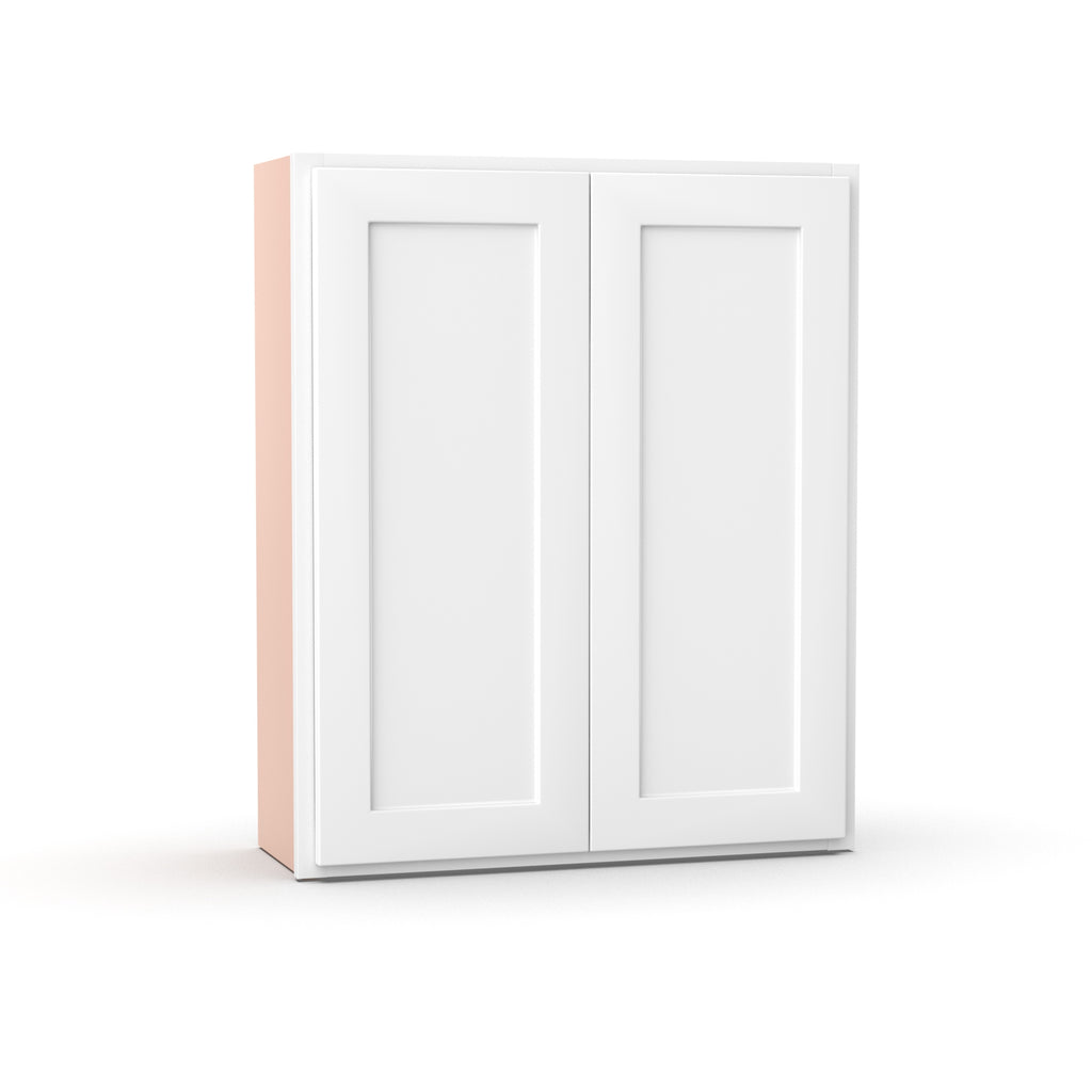 Liberty Shaker White - 30 Inch Height Double Door Wall Cabinet - 30