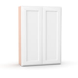 Liberty Shaker White - 30 Inch Height Double Door Wall Cabinet - 30" Width x 42" Height x 12" Depth