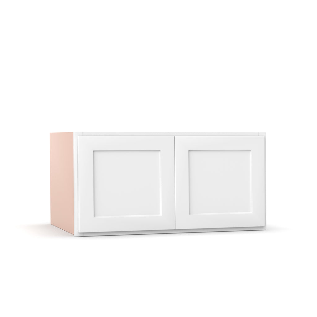 Liberty Shaker White - 36 Inch Deep Double Door Wall Cabinet - 36