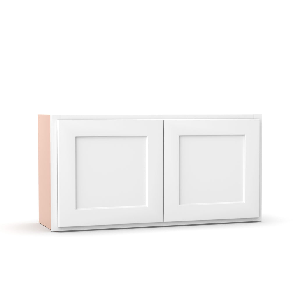 Liberty Shaker White - 36 Inch Height Double Door Wall Cabinet - 36