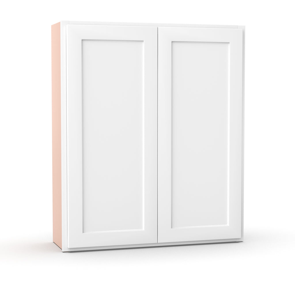 Liberty Shaker White - 36 Inch Height Double Door Wall Cabinet - 36