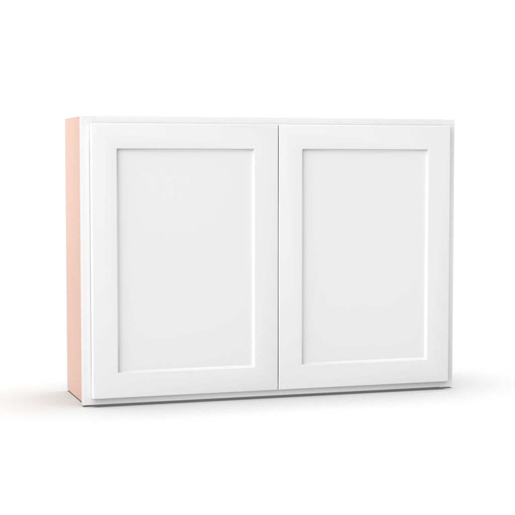 Liberty Shaker White - 42 Inch Height Double Door Wall Cabinet - 42