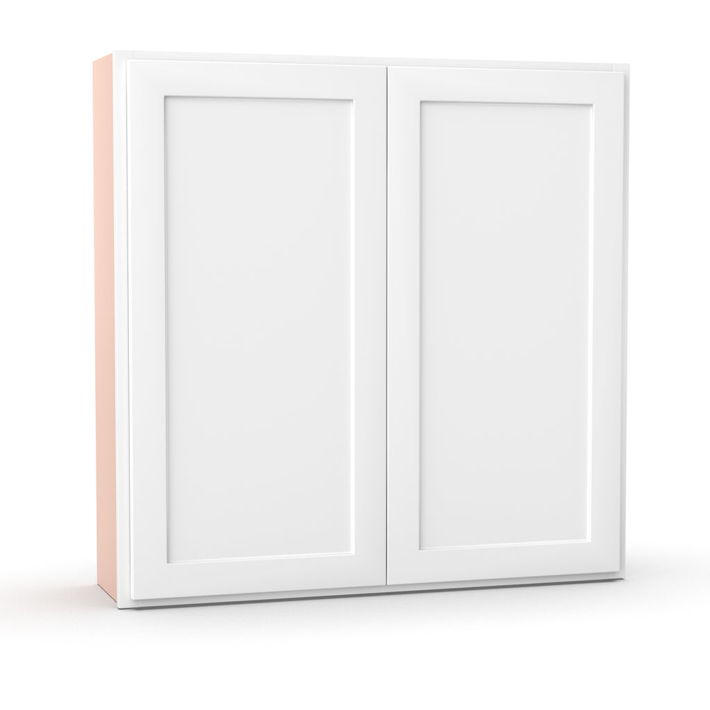 Liberty Shaker White - 42 Inch Height Double Door Wall Cabinet - 42