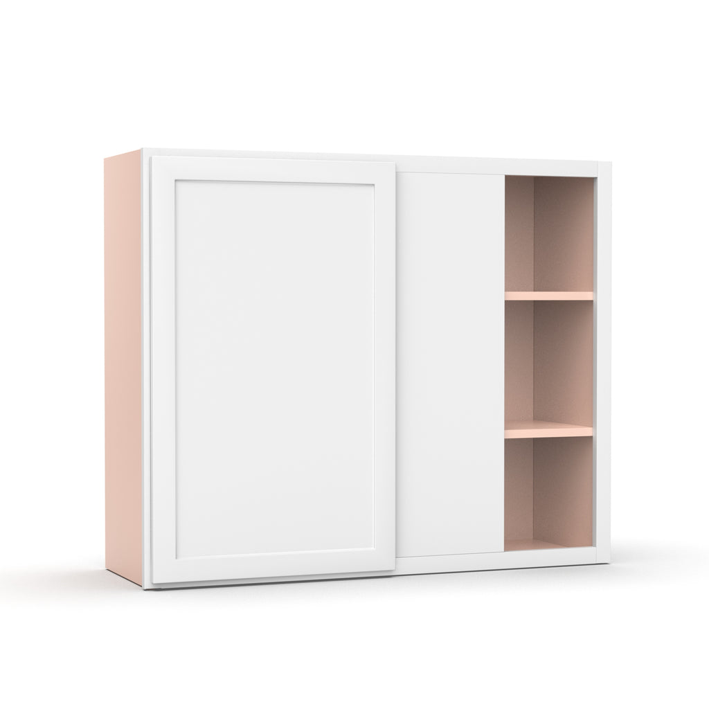 Liberty Shaker White - 36x30 Inch Wall Blind Corner Wall Cabinet - 36