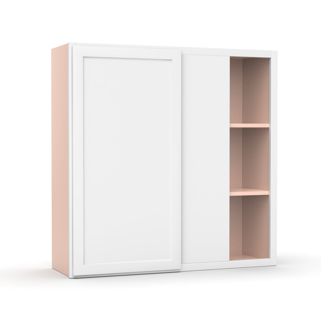 Liberty Shaker White - 36x36 Inch Wall Blind Corner Wall Cabinet - 36