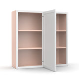 Liberty Shaker White - 36x36 Inch Wall Blind Corner Wall Cabinet - 36" Width x 36" Height x 12" Depth