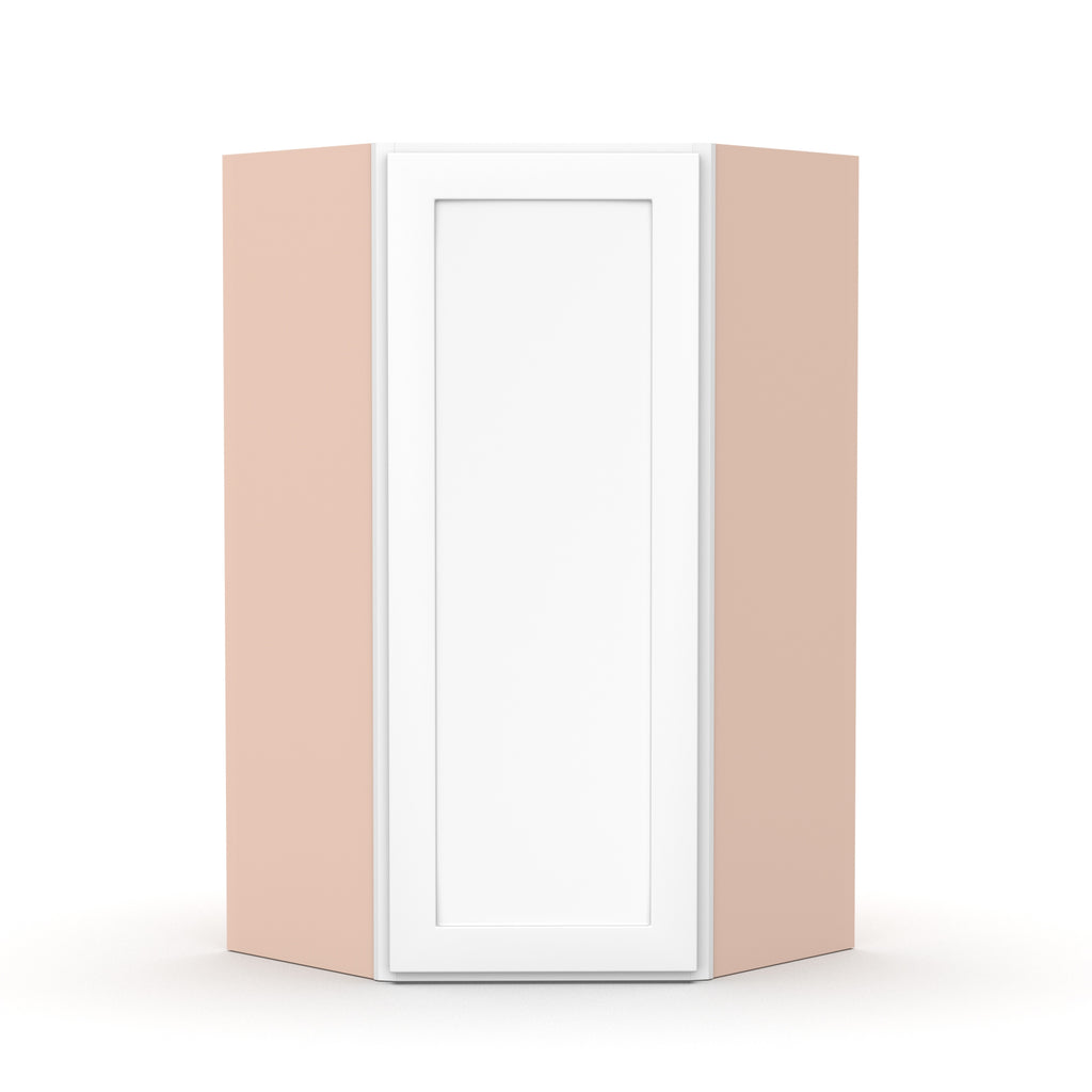Liberty Shaker White - 24 Inch Diagonal Corner Wall Cabinet - 24