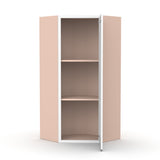 Liberty Shaker White - 24 Inch Diagonal Corner Wall Cabinet - 24" Width x 36" Height x 12" Depth