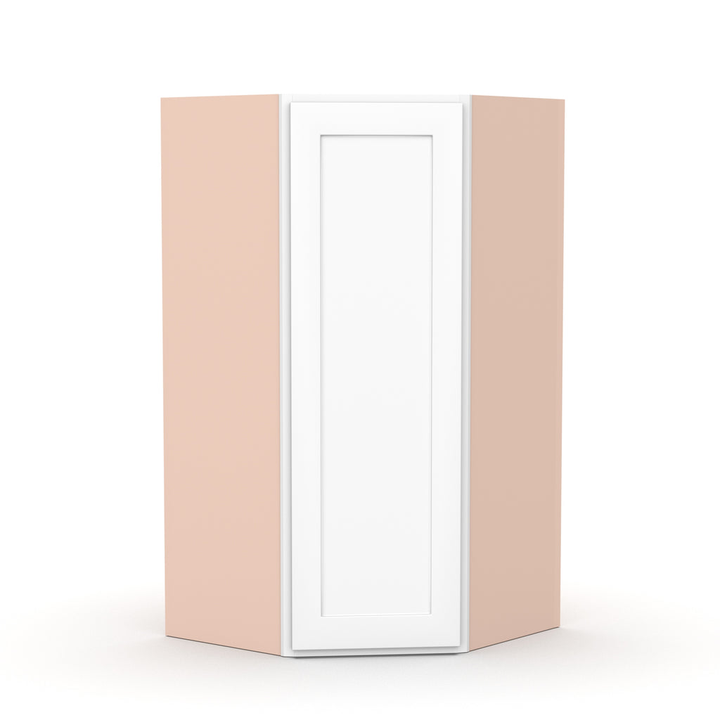 Liberty Shaker White - 27 Inch Diagonal Corner Wall Cabinet - 27