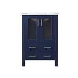 Volez 24 in. Freestanding Bathroom Vanity with Integrated Top, White integrated Square Sink