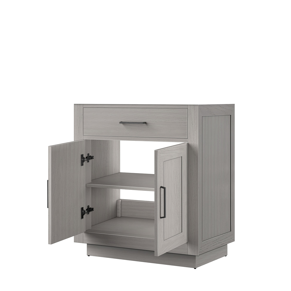Abbey 30 in W x 22 in D White Oak Single Bath Vanity