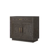 Abbey 36 in W x 22 in D Brown Oak Single Bath Vanity