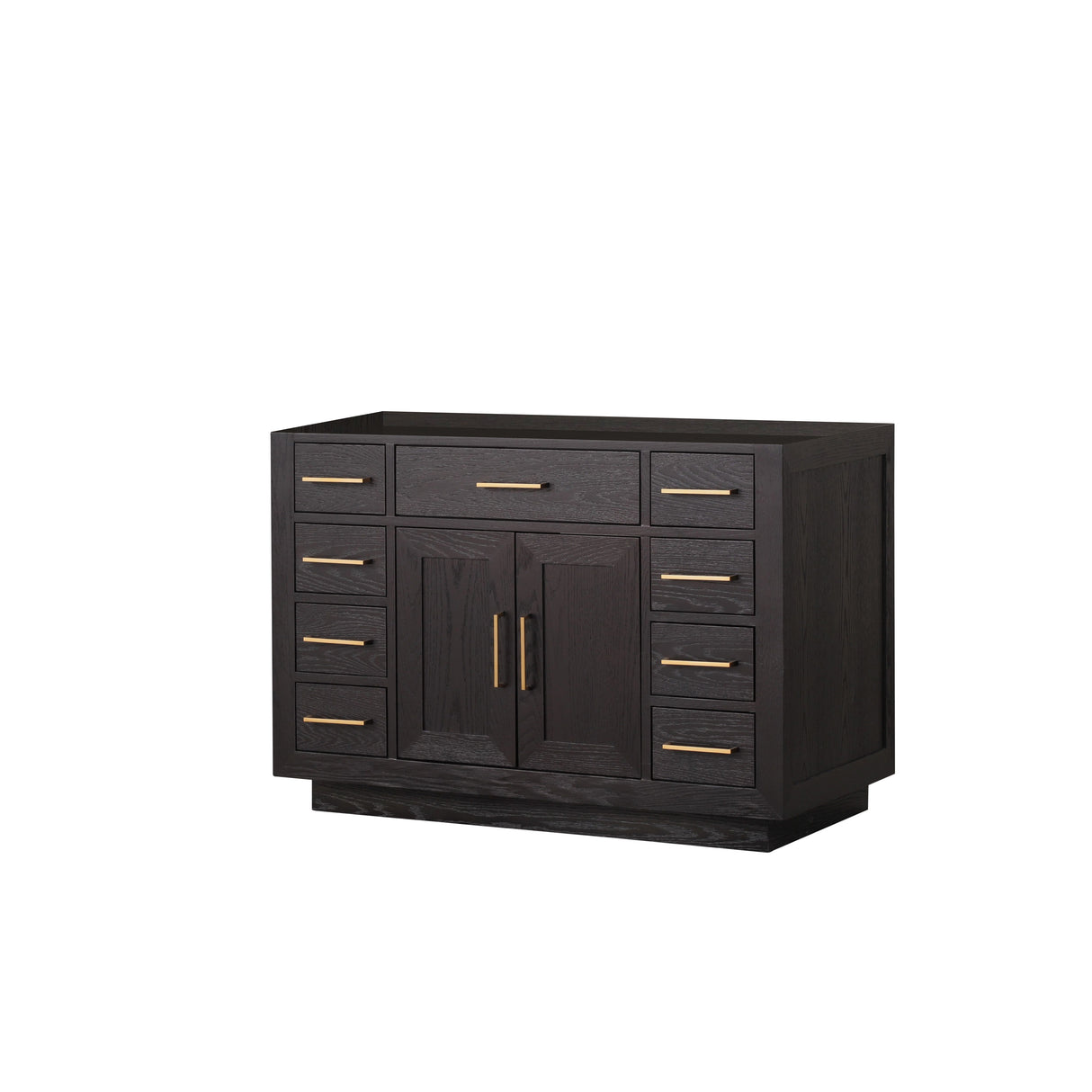 Abbey 48 in W x 22 in D Black Oak Single Bath Vanity