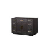 Abbey 48 in W x 22 in D Black Oak Single Bath Vanity