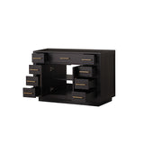 Abbey 48 in W x 22 in D Black Oak Single Bath Vanity