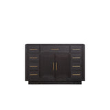 Abbey 48 in W x 22 in D Black Oak Single Bath Vanity