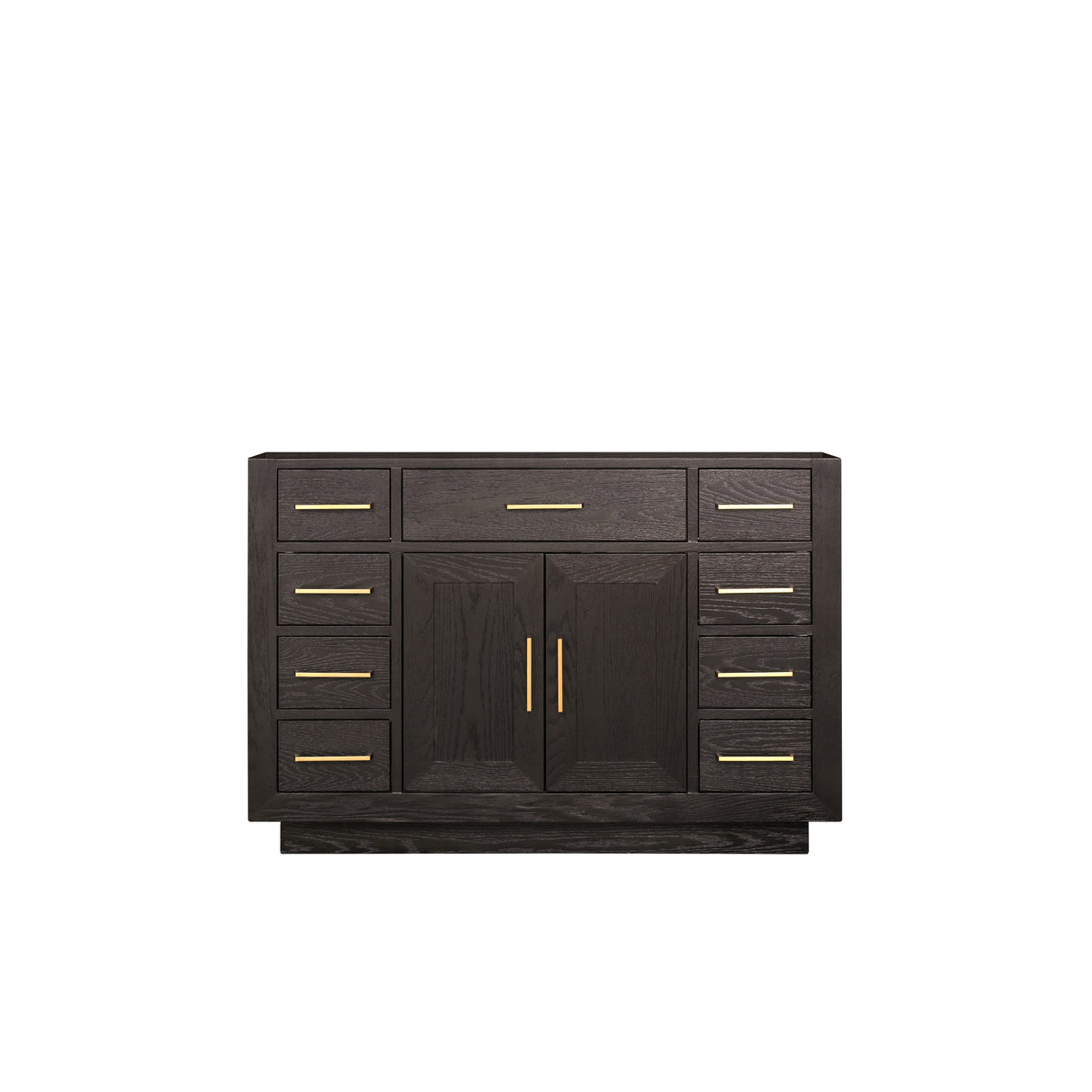 Abbey 48 in W x 22 in D Brown Oak Single Bath Vanity