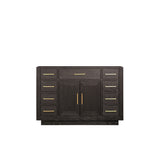 Abbey 48 in W x 22 in D Brown Oak Single Bath Vanity