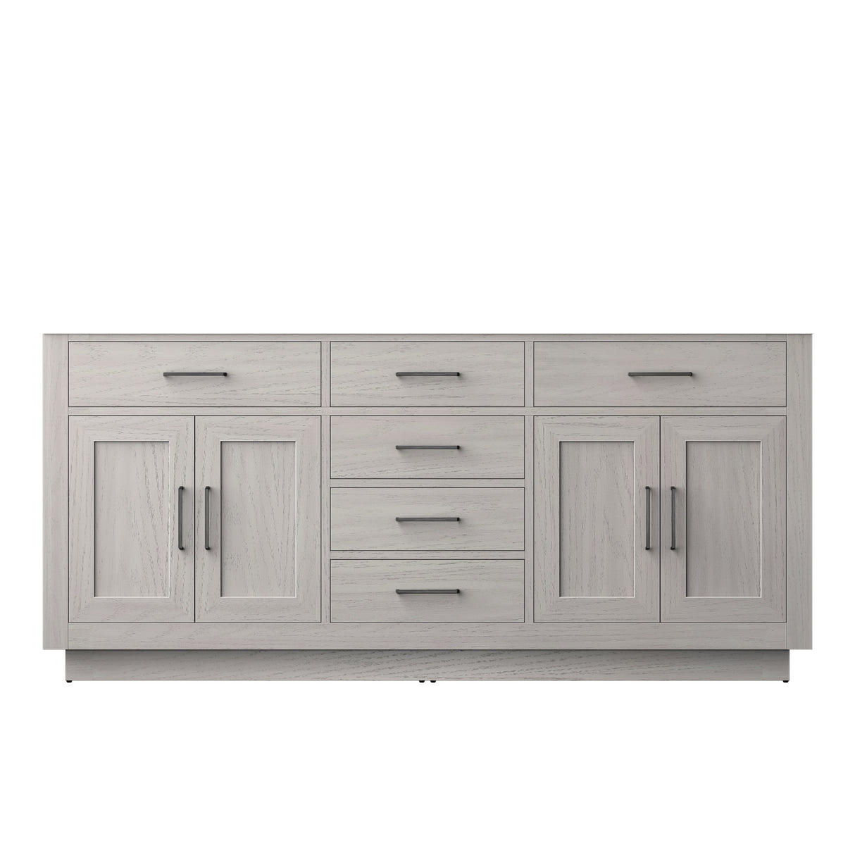 Abbey 72 in W x 22 in D White Oak Double Bath Vanity