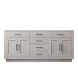 Abbey 72 in W x 22 in D White Oak Double Bath Vanity