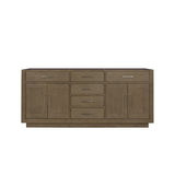 Abbey 72 in W x 22 in D Grey Oak Double Bath Vanity