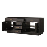 Abbey 80 in W x 22 in D Brown Oak Double Bath Vanity