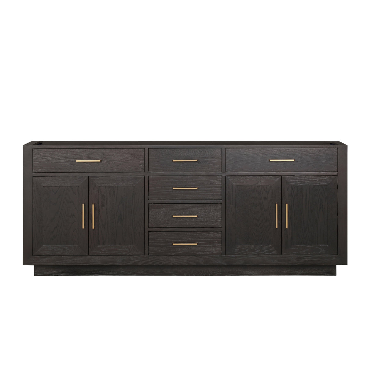 Abbey 80 in W x 22 in D Brown Oak Double Bath Vanity