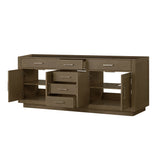 Abbey 80 in W x 22 in D Grey Oak Double Bath Vanity
