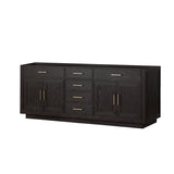 Abbey 84 in W x 22 in D Black Oak Double Bath Vanity