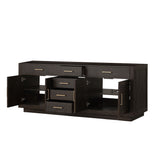 Abbey 84 in W x 22 in D Brown Oak Double Bath Vanity