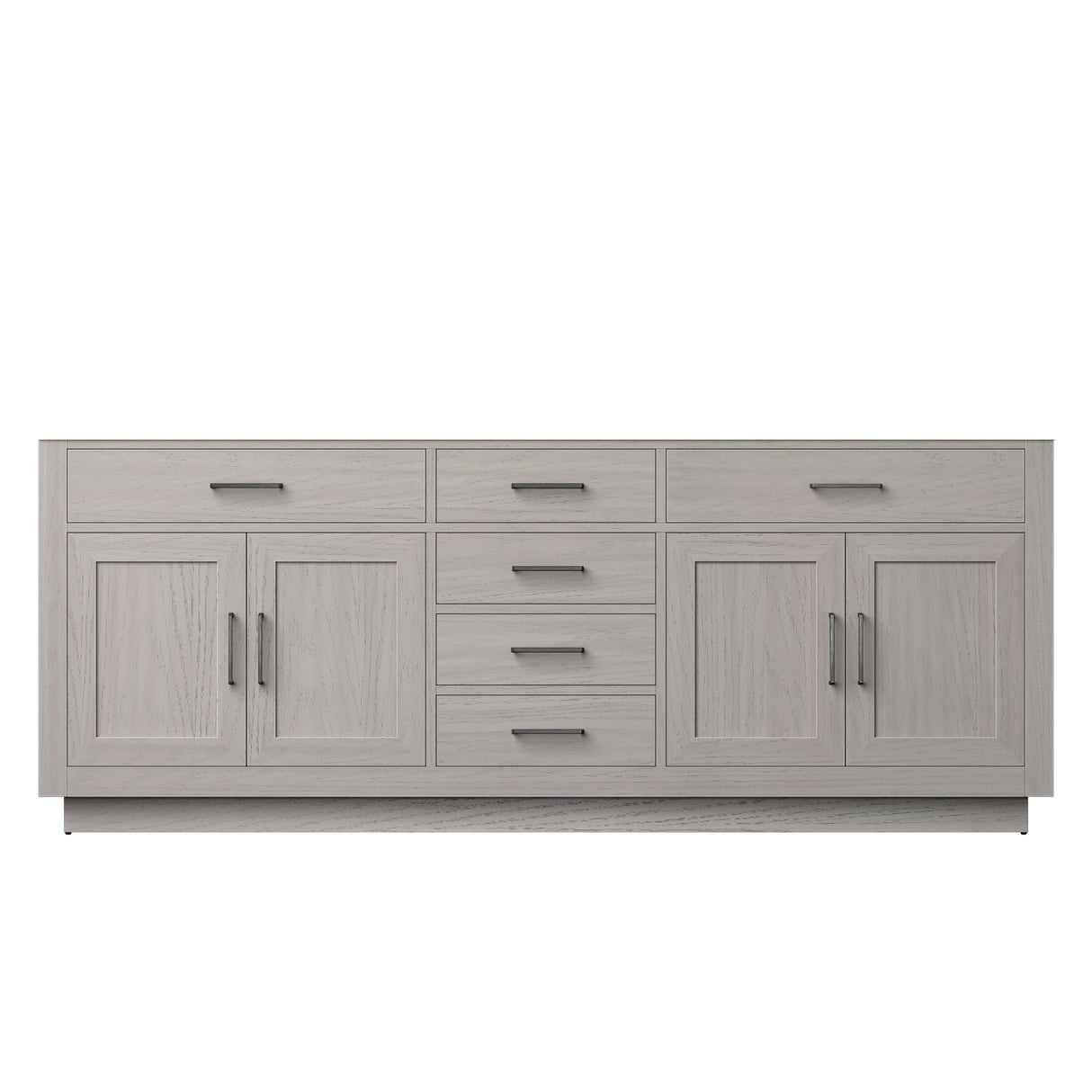 Abbey 84 in W x 22 in D White Oak Double Bath Vanity