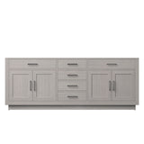 Abbey 84 in W x 22 in D White Oak Double Bath Vanity