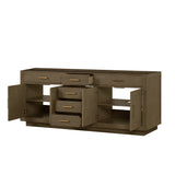 Abbey 84 in W x 22 in D Grey Oak Double Bath Vanity