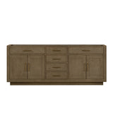 Abbey 84 in W x 22 in D Grey Oak Double Bath Vanity
