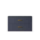 Castor 30 in W x 22 in D Blue Single Bath Vanity