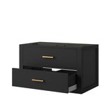 Castor 30 in W x 22 in D Black Single Bath Vanity