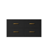 Castor 36 in W x 22 in D Black Single Bath Vanity