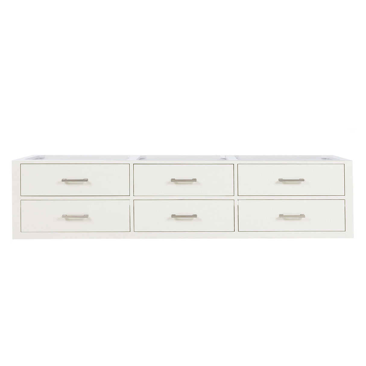 Castor 80 in W x 22 in D White Double Bath Vanity