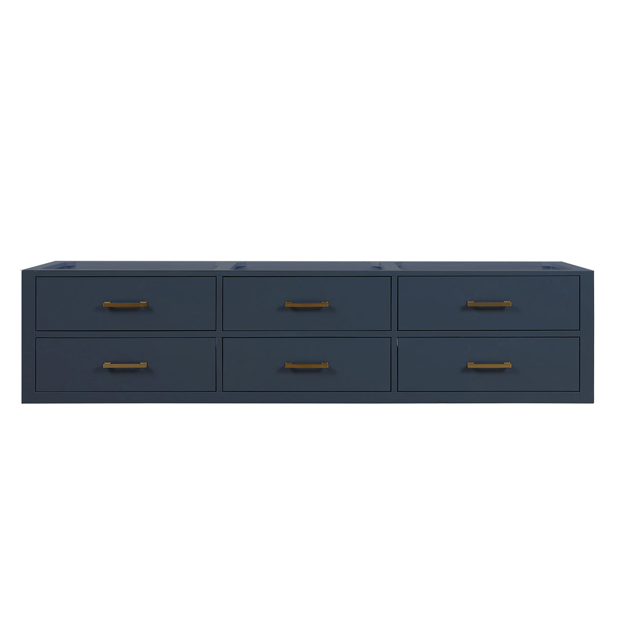 Castor 80 in W x 22 in D Blue Double Bath Vanity