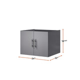 Geneva 24 in. W x 22 in. D Dark Grey Bath Vanity
