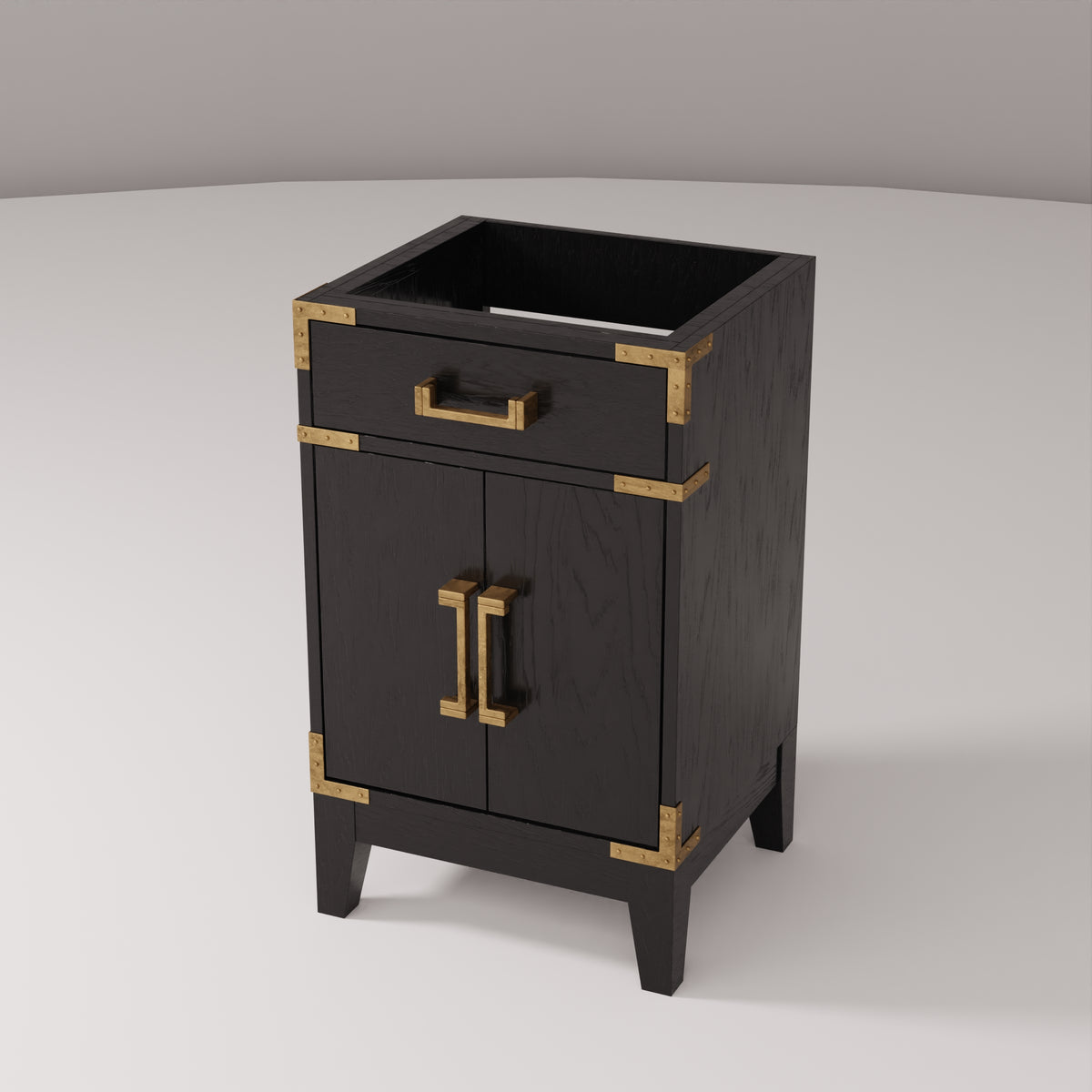 Laurel 20 in W x 18 in D Black Oak Single Bath Vanity