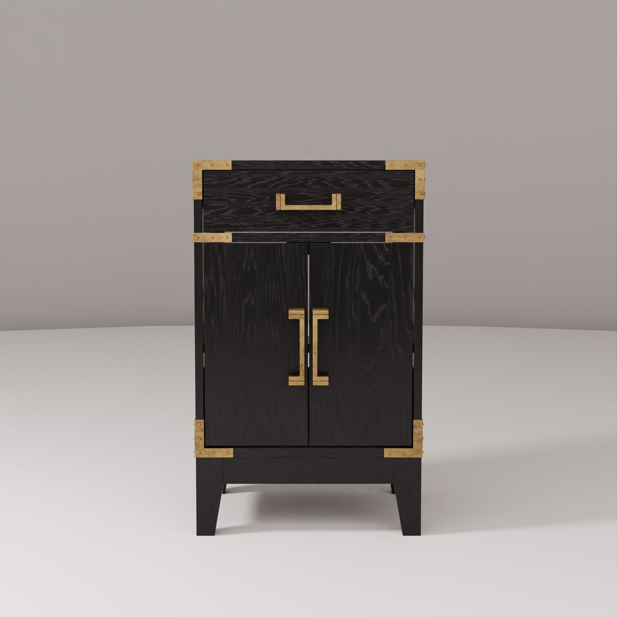 Laurel 20 in W x 18 in D Black Oak Single Bath Vanity