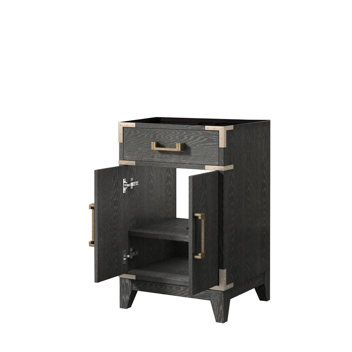 Laurel 20 in W x 18 in D Black Oak Single Bath Vanity