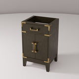 Laurel 20 in W x 18 in D Brown Oak Single Bath Vanity