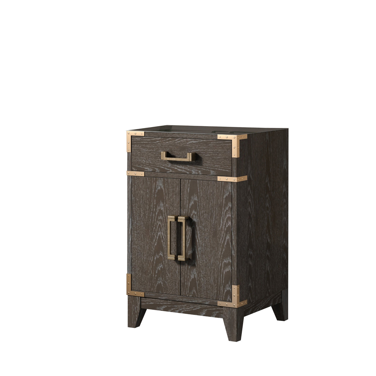 Laurel 20 in W x 18 in D Brown Oak Single Bath Vanity