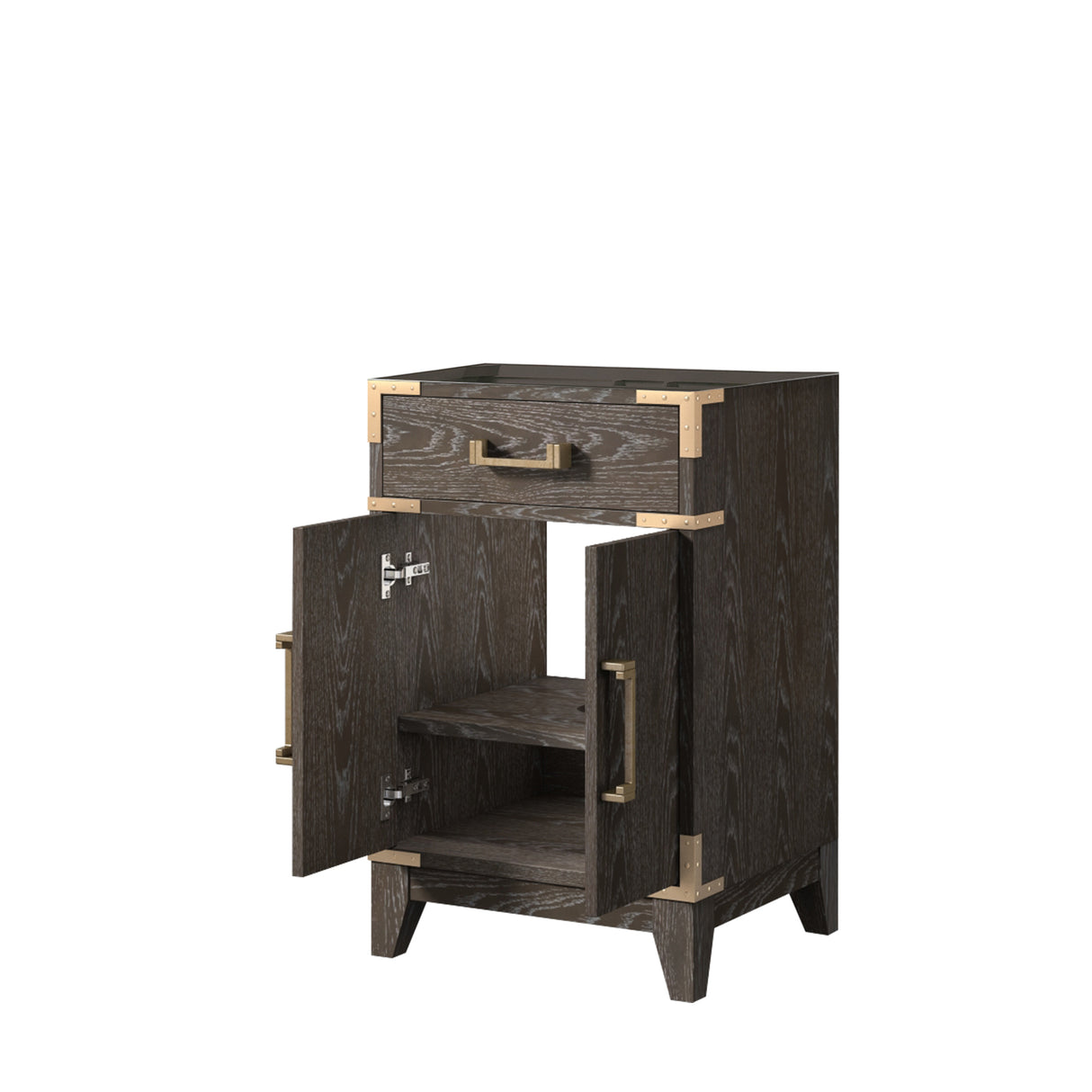 Laurel 20 in W x 18 in D Brown Oak Single Bath Vanity